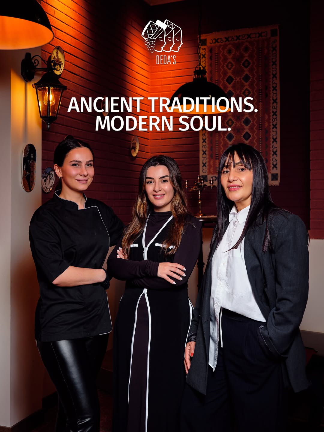 Tamta, Tamar and Maia — the founders of Deda’s